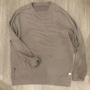 Vuori Men's Taupe Beige Crewneck Sweater XL